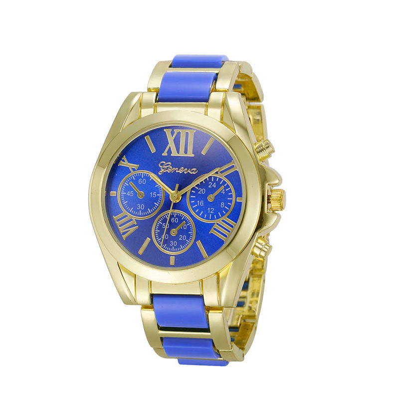 マイケルコース風genevaゴージャス腕時計(青) – kazies 腕時計 セレクトショップ